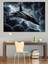 Fırtınalı Jet Uçağı Dekoratif Kanvas - Mdf Ahşap Tablo 1
