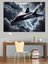 Bulutlarda Jet Uçağı Dekoratif Kanvas - Mdf Ahşap Tablo 3
