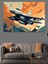Soyut Jet Uçağı Dekoratif Kanvas - Mdf Ahşap Tablo 1
