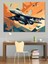 Soyut Jet Uçağı Dekoratif Kanvas - Mdf Ahşap Tablo 2