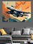 Soyut Jet Uçağı Dekoratif Kanvas - Mdf Ahşap Tablo 3