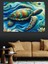 Deniz Kaplumbağası Dekoratif Kanvas - Mdf Ahşap Tablo 2