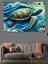 Deniz Kaplumbağası Dekoratif Kanvas - Mdf Ahşap Tablo 4