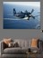 Deniz Üstü Savaş Uçağı Dekoratif Kanvas - Mdf Ahşap Tablo 3