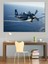 Deniz Üstü Savaş Uçağı Dekoratif Kanvas - Mdf Ahşap Tablo 4