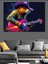 Gitar Çalan Ayı Dekoratif Kanvas - Mdf Ahşap Tablo 4