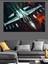 Jet Savaş Uçakları Havada Dekoratif Kanvas - Mdf Ahşap Tablo 2