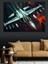 Jet Savaş Uçakları Havada Dekoratif Kanvas - Mdf Ahşap Tablo 3