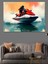 Deniz Üzerinde Jet Ski Dekoratif Kanvas - Mdf Ahşap Tablo 4