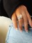 Çiftli Set Safir Zircon Gümüş Alyans 3
