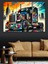 Renkli Grafiti Tır Dekoratif Kanvas - Mdf Ahşap Tablo 1