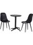 Tilia Plastik Bahçe Balkon Bistro Seti Katlanır masa 60 x 60 cm 3