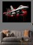 Havada Jet Uçağı Manevrası Dekoratif Kanvas - Mdf Ahşap Tablo 2