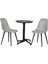Tilia Plastik Bahçe Balkon Bistro Seti Katlanır masa 60 x 60 cm 3