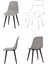 Tilia Plastik Bahçe Balkon Bistro Seti Katlanır masa 60 x 60 cm 4