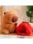 23CM Capybara Peluş Simülasyonu Capibara Anime Tüylü Oyuncak Sevimli Bebek Doldurulmuş Hayvanlar Yumuşak Bebek Peluş Noel Şükran Günü Hediyesi (Yurt Dışından) 5