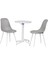 Tilia Plastik Bahçe Balkon Bistro Seti Katlanır masa 60 x 60 cm 3