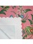 Pembe Zemin Botanik Çiçekler Tasarımlı Lazer Kesim Runner 48X135CM 2