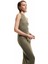 Skinny Fit Bisiklet Yaka Parıltılı Kolsuz Uzun Kalem Bodycon Elbise 1