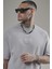 Önü Logolu Nakış Detaylı Reglan Kol Unisex Oversize Kalıp Tişört 2