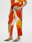 Geometrik Soyut Desen Comfort Fit Viskon Pantolon S25PNT020 3