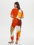 Geometrik Soyut Desen Comfort Fit Viskon Pantolon S25PNT020 4