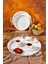 3 Lü Metal Beyaz Tepsi 45-37-30) cm Set 5