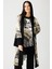 Özel Desenli Kimono Tunik Pantolon Takım Haki 3