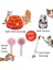 4'lü Set 3 Katlı Toplu Kedi Oyuncağı + Spreyli Kedi Fırçası + Lazerli Kedi Oyuncağı ve Kedi Tasması 1
