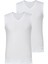 Erkek Kolsuz V Yaka T-Shirt 2'li Paket 9677 2