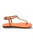 T8014 Turuncu Parmak Arası Kadın Sandalet 4
