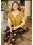 Büyük Beden Yeşil Viskon Pijama Takımı 1