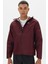 Trail Running Grotex Packable Hoodie Erkek Kapüşonlu Çantaya Dönüşebilen Reflektörlü Koşu Ceketi Bordo 1
