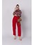 Ön Pile ve Bağcıklı Beli Lastikli Pantolon 30244 3