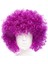 Koyu Mor Renk Violet Afro Bonus Saç Peruk (3791) 2