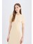 Bodycon Vücudu Saran Bisiklet Yaka Fitilli Kaşkorse Kısa Kollu Midi Elbise E6926AX25SP 3