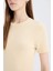 Bodycon Vücudu Saran Bisiklet Yaka Fitilli Kaşkorse Kısa Kollu Midi Elbise E6926AX25SP 5