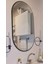 Şık Oval Siyah Ayna 92x51cm Ahşap Çerçeve ile Zarif Dekorasyon Parçası 2