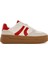 Kadın Bej Bağcıklı Kalın Tabanlı Sneaker 25SFD430714 1