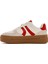 Kadın Bej Bağcıklı Kalın Tabanlı Sneaker 25SFD430714 2