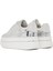 Kadın Gümüş Bağcıklı Kalın Tabanlı Metalik Sneaker 25SFD431032 5