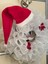Yılbaşı Kapı Süsü-Çelengi Beyaz Tüllü Noel Baba Figürlü 45 cm 3