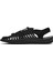 Erkek Siyah Örgülü Sandalet 25SFD696814 2