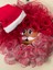 Yılbaşı Kapı Süsü-Çelengi Kırmızı Tüllü Noel Baba Figürlü 45 cm 3