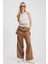 4328A Bel Lastikli Pantolon Vizon 1