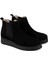 Raven Siyah Kadın Lastikli Süet Deri Bot 1
