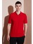 Pamuklu Regular Fit Yarım Fermuarlı Polo Yaka T Shirt Erkek Polo Yak T Shirt 5903008 1