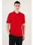 Pamuklu Regular Fit Yarım Fermuarlı Polo Yaka T Shirt Erkek Polo Yak T Shirt 5903008 5