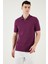 Pamuklu Regular Fit Yarım Fermuarlı Polo Yaka T Shirt Erkek Polo Yak T Shirt 5903008 4
