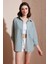 Regular Fit Uzun Kollu Cepli Çizgili Gömlek Bayan Gömlek 6772895 1
